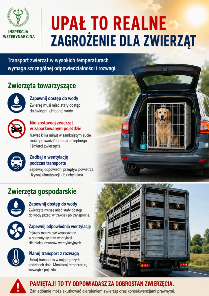 Upał to realne zagrożenie dla zwierząt!